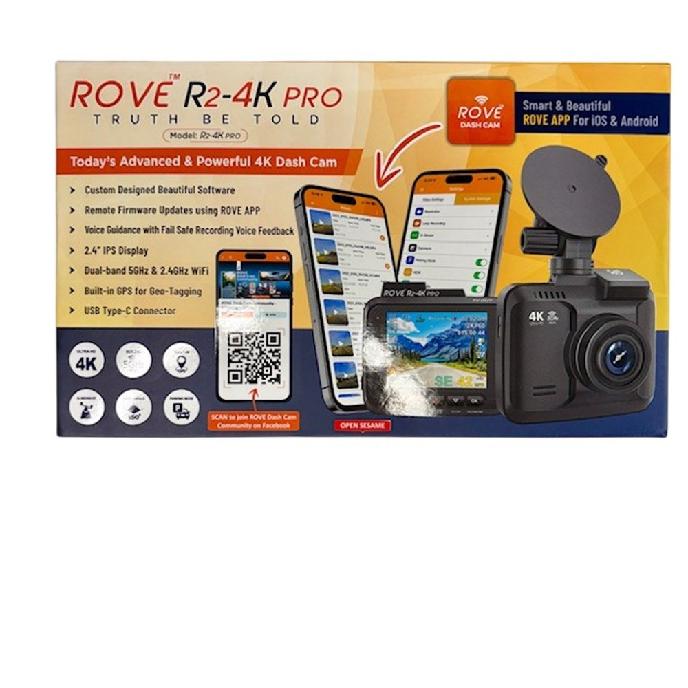 ROVE R2-4K PRO On-Dash Camera - Black - Picture 3 of 3